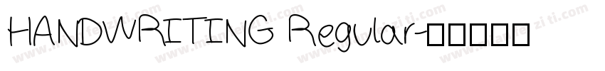HANDWRITING Regular字体转换